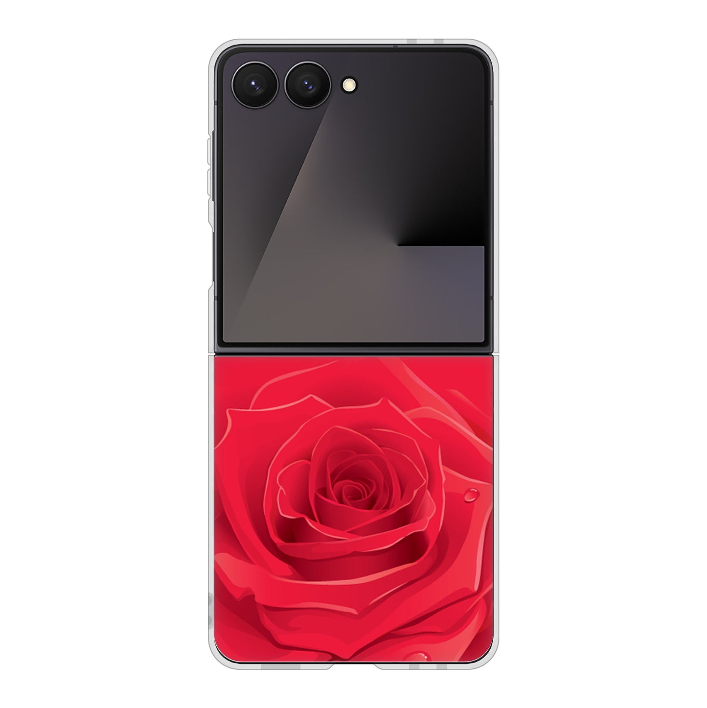 Galaxy Z Flip7 SC-55F docomo 高画質仕上げ 背面印刷 ハードケースバラ