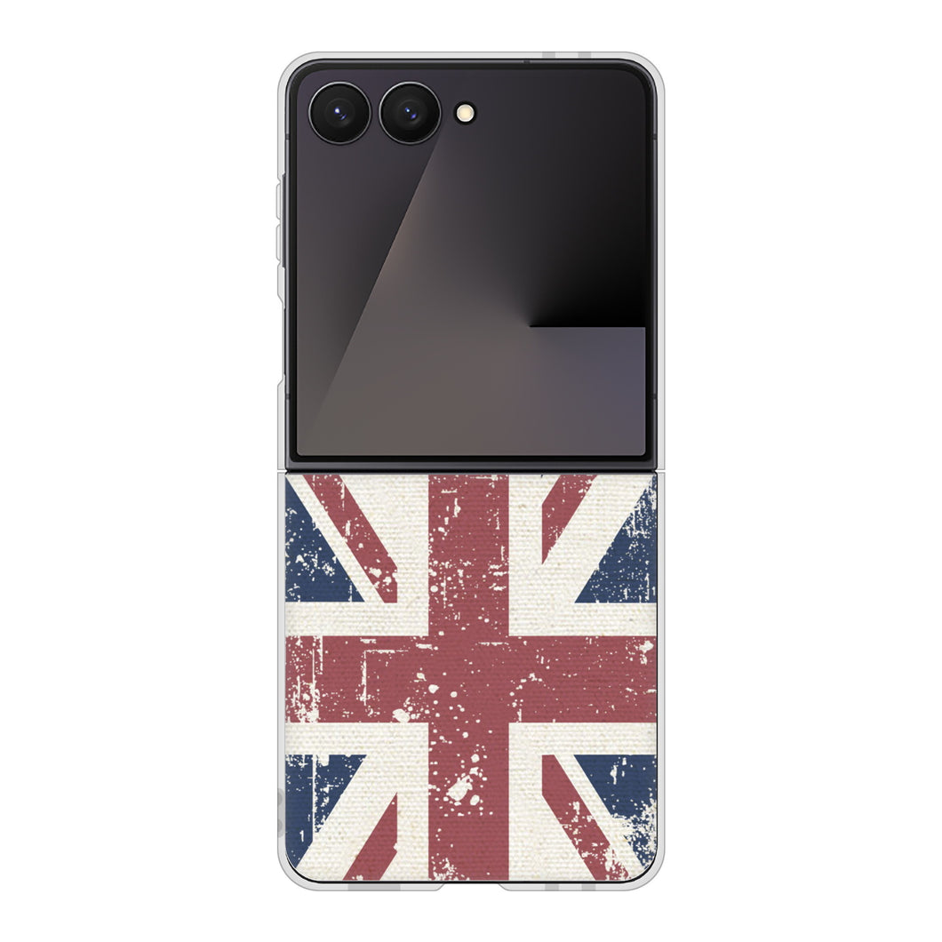 Galaxy Z Flip7 SC-55F docomo 高画質仕上げ 背面印刷 ハードケースユニオンジャック