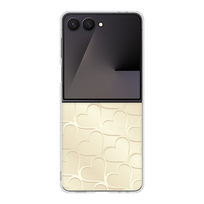 Galaxy Z Flip7 SC-55F docomo 高画質仕上げ 背面印刷 ハードケースかくれハート