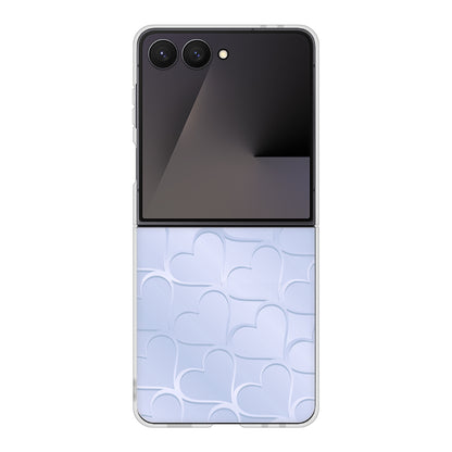 Galaxy Z Flip7 SC-55F docomo 高画質仕上げ 背面印刷 ハードケースかくれハート