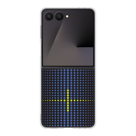 Galaxy Z Flip7 SC-55F docomo 高画質仕上げ 背面印刷 ハードケース 【IB907 グラデーションドット】