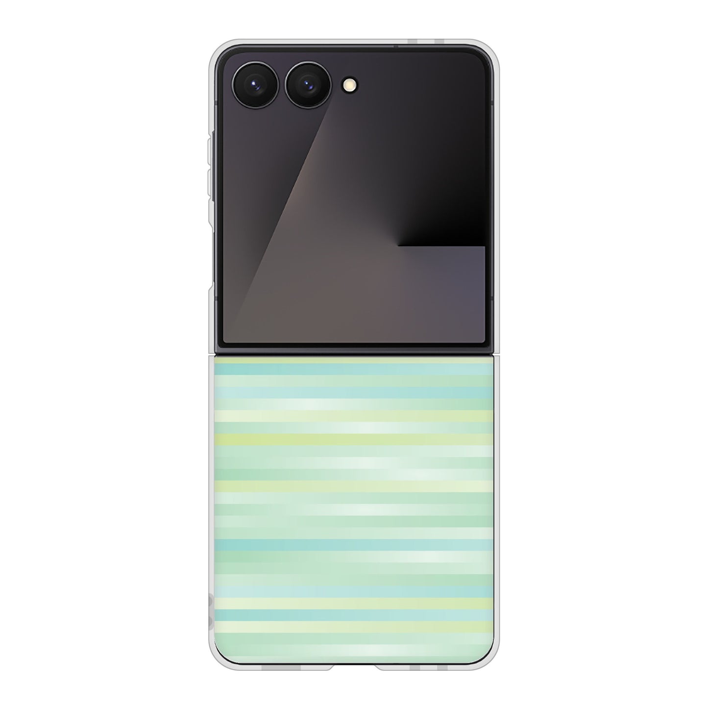 Galaxy Z Flip7 SC-55F docomo 高画質仕上げ 背面印刷 ハードケースグラデーションボーダー