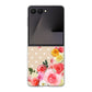 Galaxy Z Flip7 SC-55F docomo 高画質仕上げ 背面印刷 ハードケースロマンチックなバラ