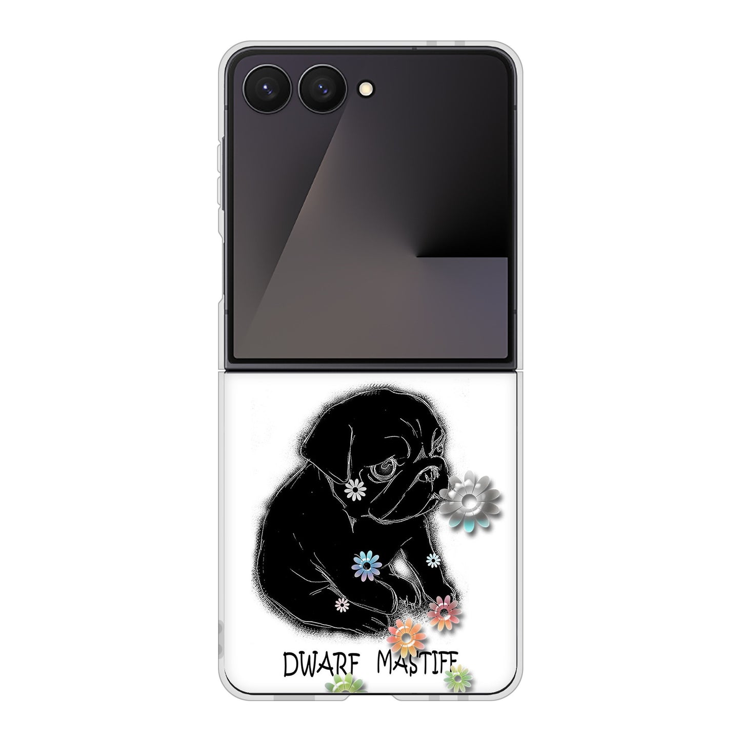 Galaxy Z Flip7 SC-55F docomo 高画質仕上げ 背面印刷 ハードケースパグ