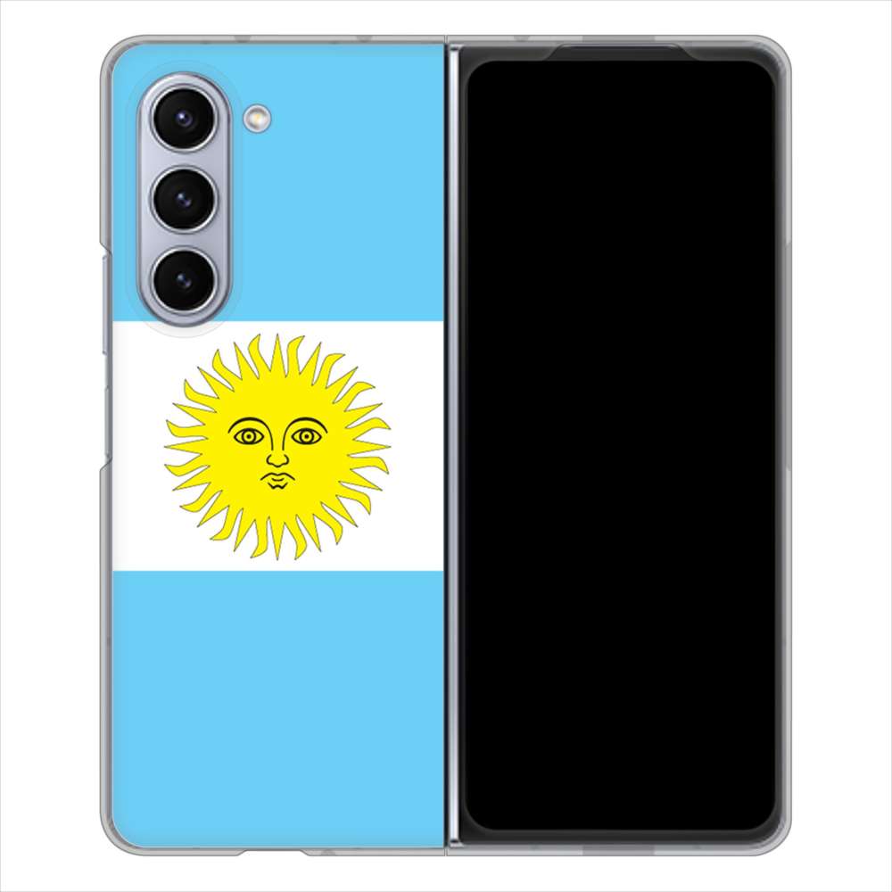 Galaxy Z Fold5 SCG22 au 高画質仕上げ 背面印刷 ハードケース国旗