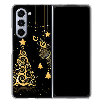 Galaxy Z Fold5 SCG22 au 高画質仕上げ 背面印刷 ハードケースクリスマス