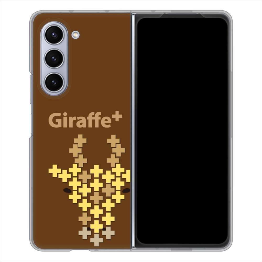 Galaxy Z Fold5 SCG22 au 高画質仕上げ 背面印刷 ハードケースanimal+