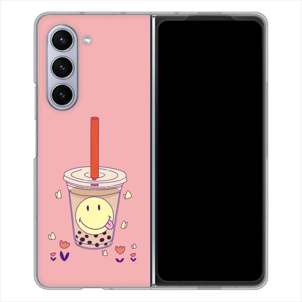 Galaxy Z Fold5 SCG22 au 高画質仕上げ 背面印刷 ハードケーススイーツイラスト