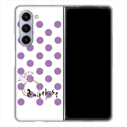 Galaxy Z Fold5 SCG22 au 高画質仕上げ 背面印刷 ハードケース大野詠舟 誕生石