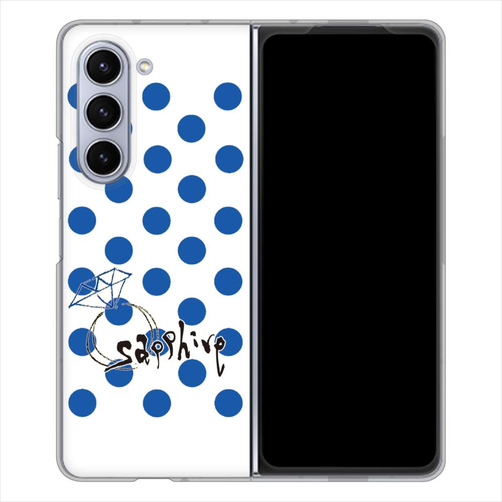 Galaxy Z Fold5 SCG22 au 高画質仕上げ 背面印刷 ハードケース大野詠舟 誕生石