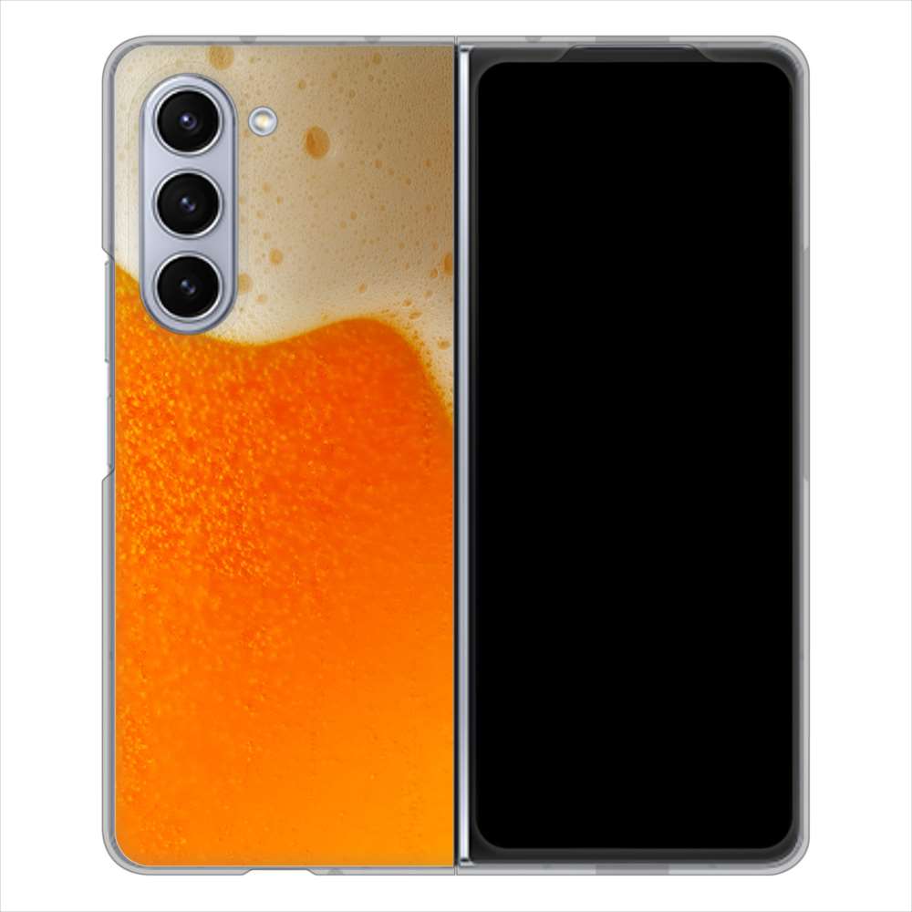 Galaxy Z Fold5 SCG22 au 高画質仕上げ 背面印刷 ハードケース生ビール