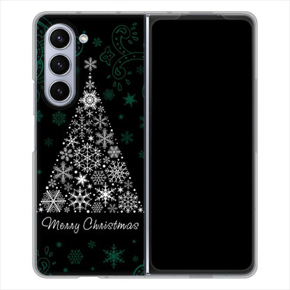 Galaxy Z Fold5 SCG22 au 高画質仕上げ 背面印刷 ハードケースクリスマス