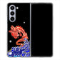 Galaxy Z Fold5 SCG22 au 高画質仕上げ 背面印刷 ハードケース水竜