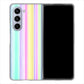 Galaxy Z Fold5 SCG22 au 高画質仕上げ 背面印刷 ハードケースレインボー