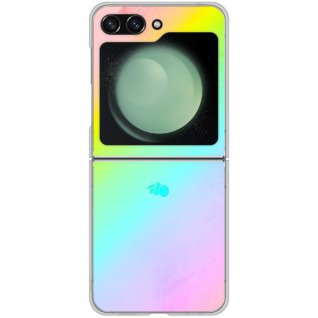 Galaxy Z Flip5 SCG23 au 高画質仕上げ 背面印刷 ハードケースパステルアート