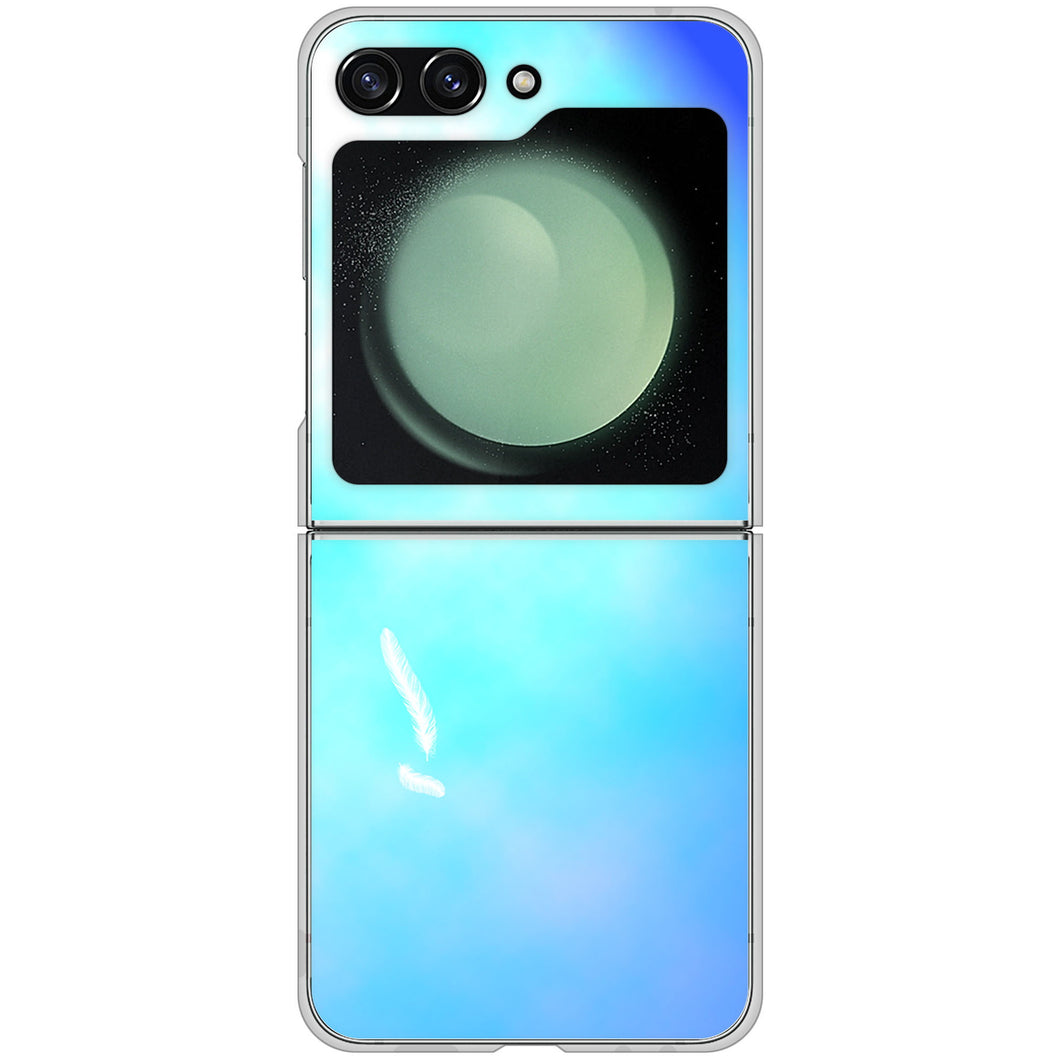Galaxy Z Flip5 SCG23 au 高画質仕上げ 背面印刷 ハードケースパステルアート