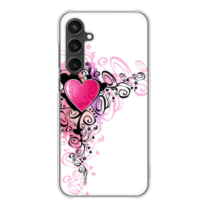 Galaxy S23 FE SCG24 au 高画質仕上げ 背面印刷 ハードケースきらめきハート