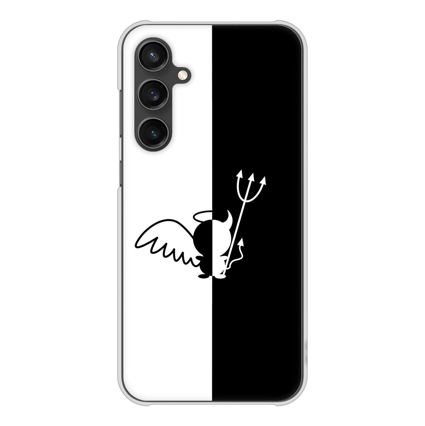 Galaxy S23 FE SCG24 au 高画質仕上げ 背面印刷 ハードケース 【027 ハーフデビット】