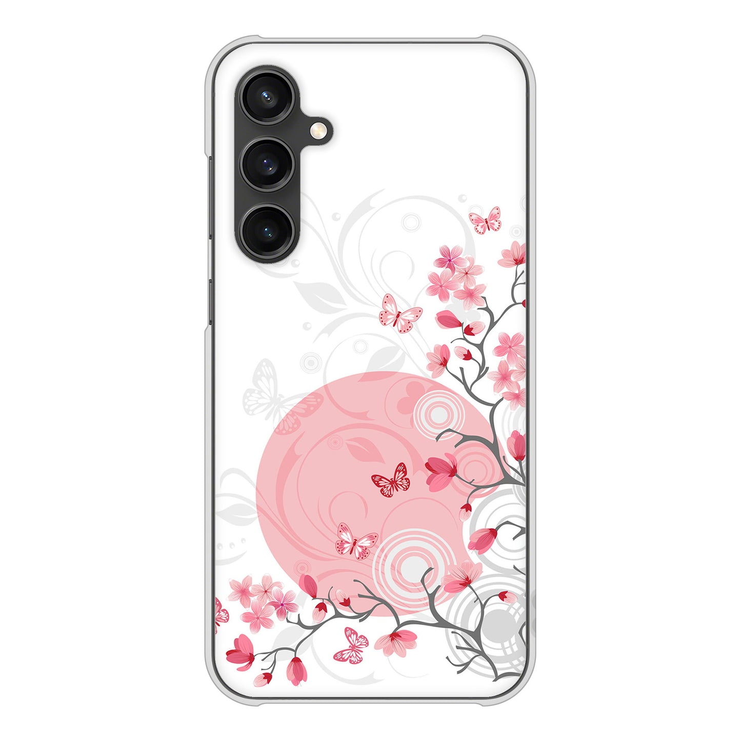 Galaxy S23 FE SCG24 au 高画質仕上げ 背面印刷 ハードケースバタフライ