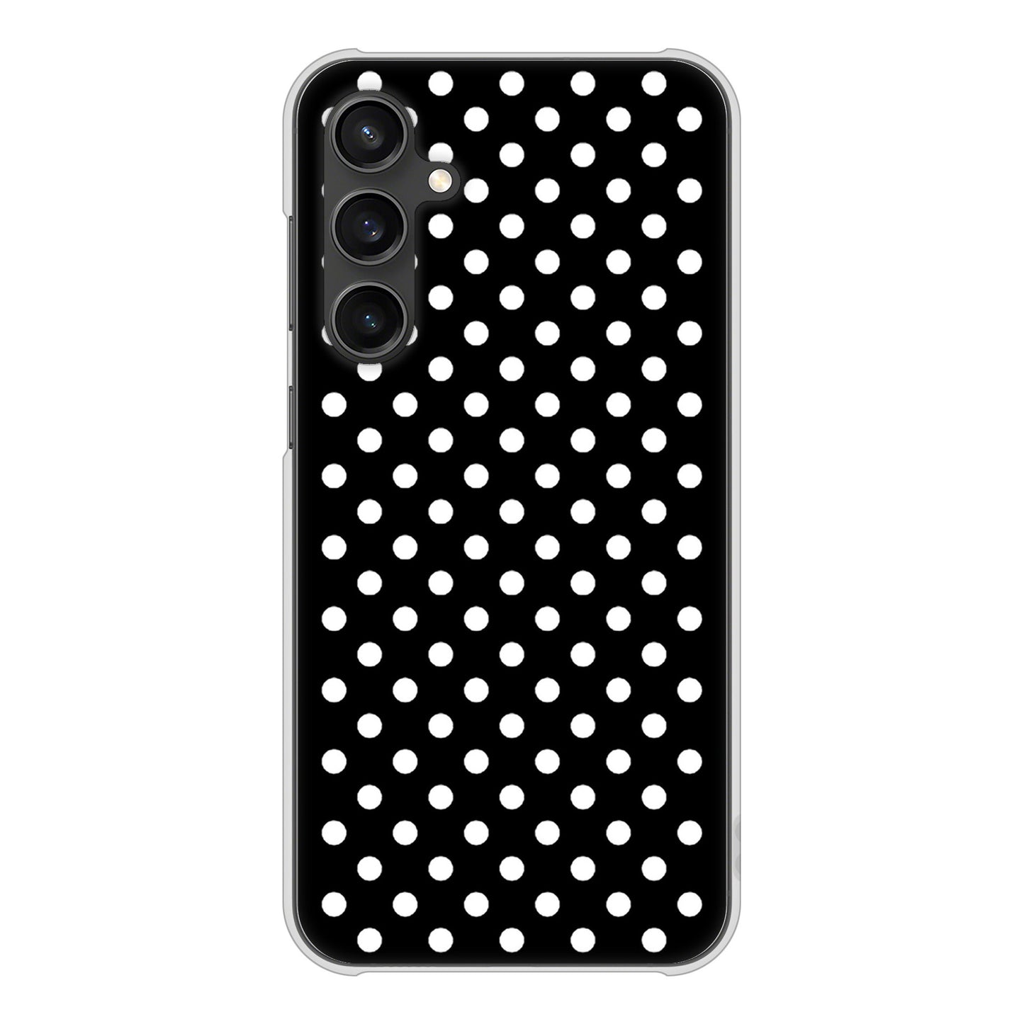 Galaxy S23 FE SCG24 au 高画質仕上げ 背面印刷 ハードケースシンプル柄（水玉）