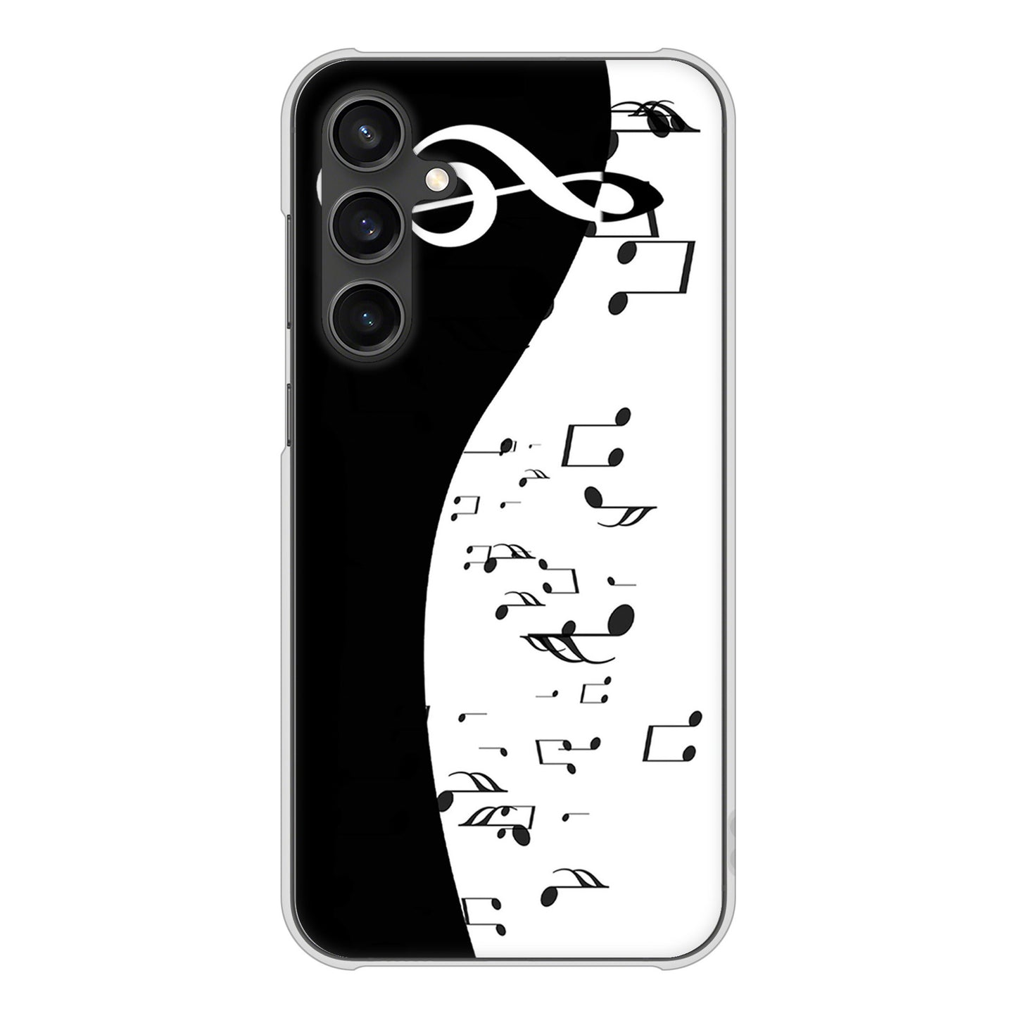 Galaxy S23 FE SCG24 au 高画質仕上げ 背面印刷 ハードケース音符