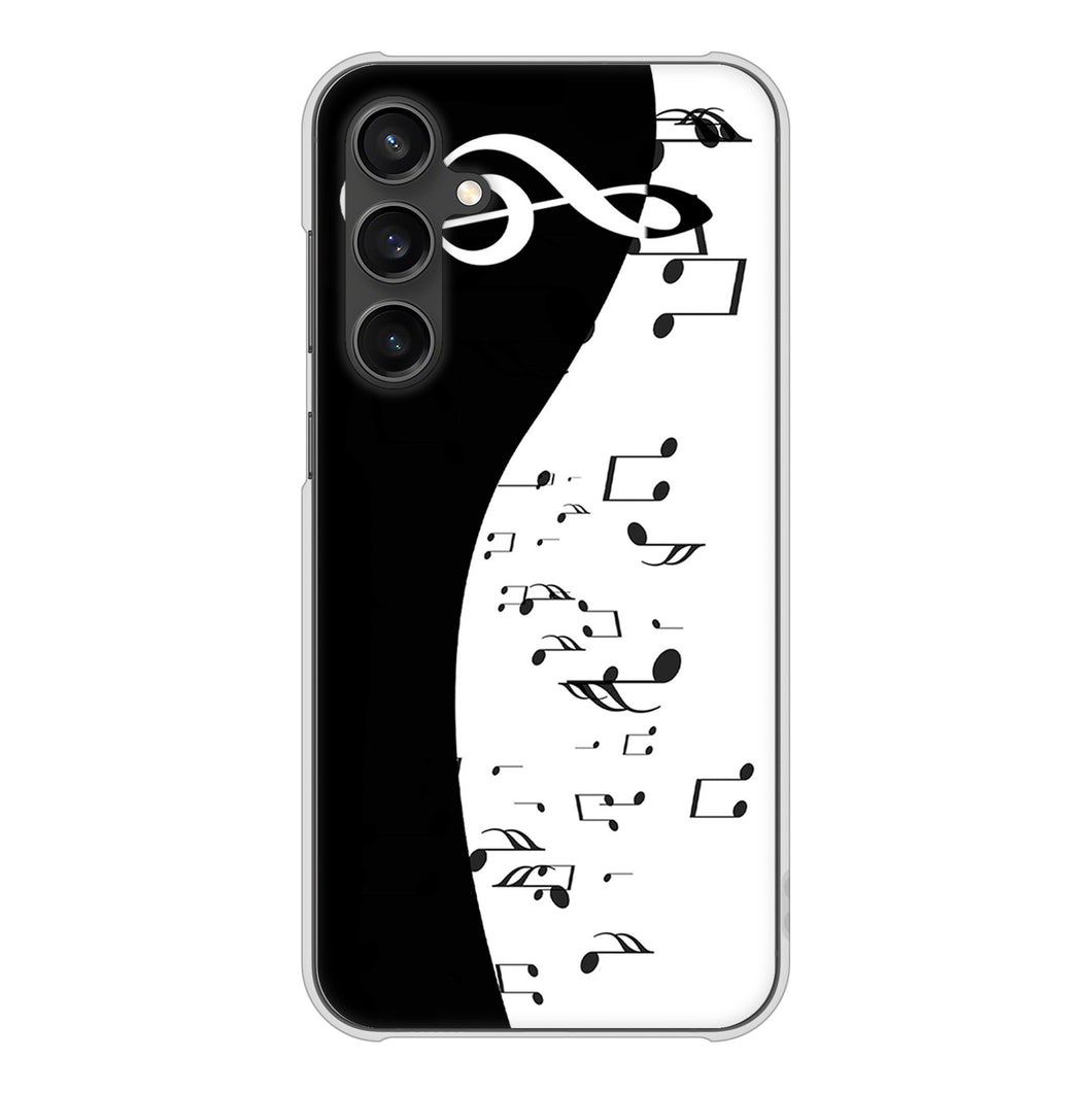 Galaxy S23 FE SCG24 au 高画質仕上げ 背面印刷 ハードケース音符