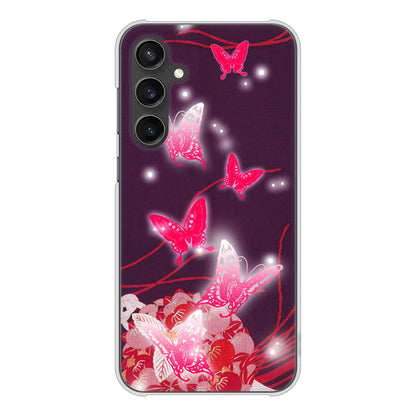 Galaxy S23 FE SCG24 au 高画質仕上げ 背面印刷 ハードケースバタフライ
