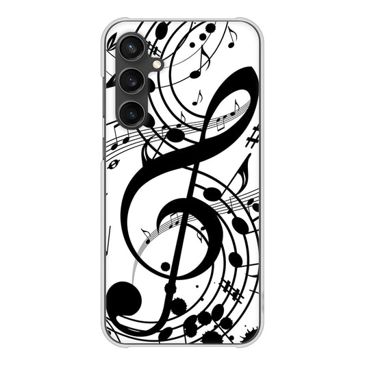 Galaxy S23 FE SCG24 au 高画質仕上げ 背面印刷 ハードケース音符