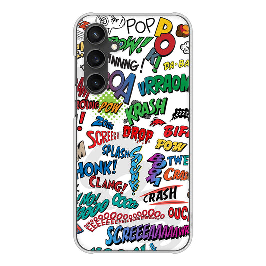 Galaxy S23 FE SCG24 au 高画質仕上げ 背面印刷 ハードケース 【271 アメリカン キャッチコピー】