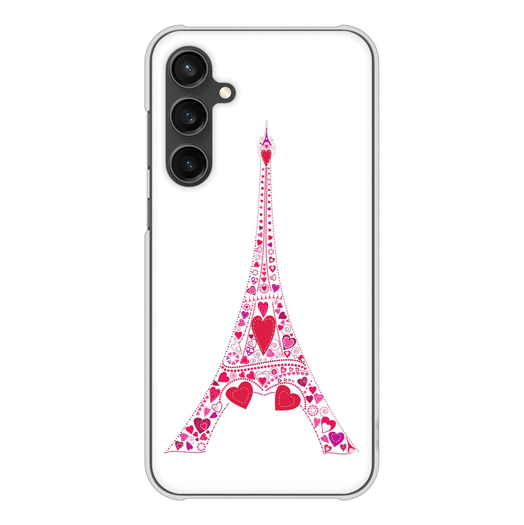 Galaxy S23 FE SCG24 au 高画質仕上げ 背面印刷 ハードケースLOVE フランス