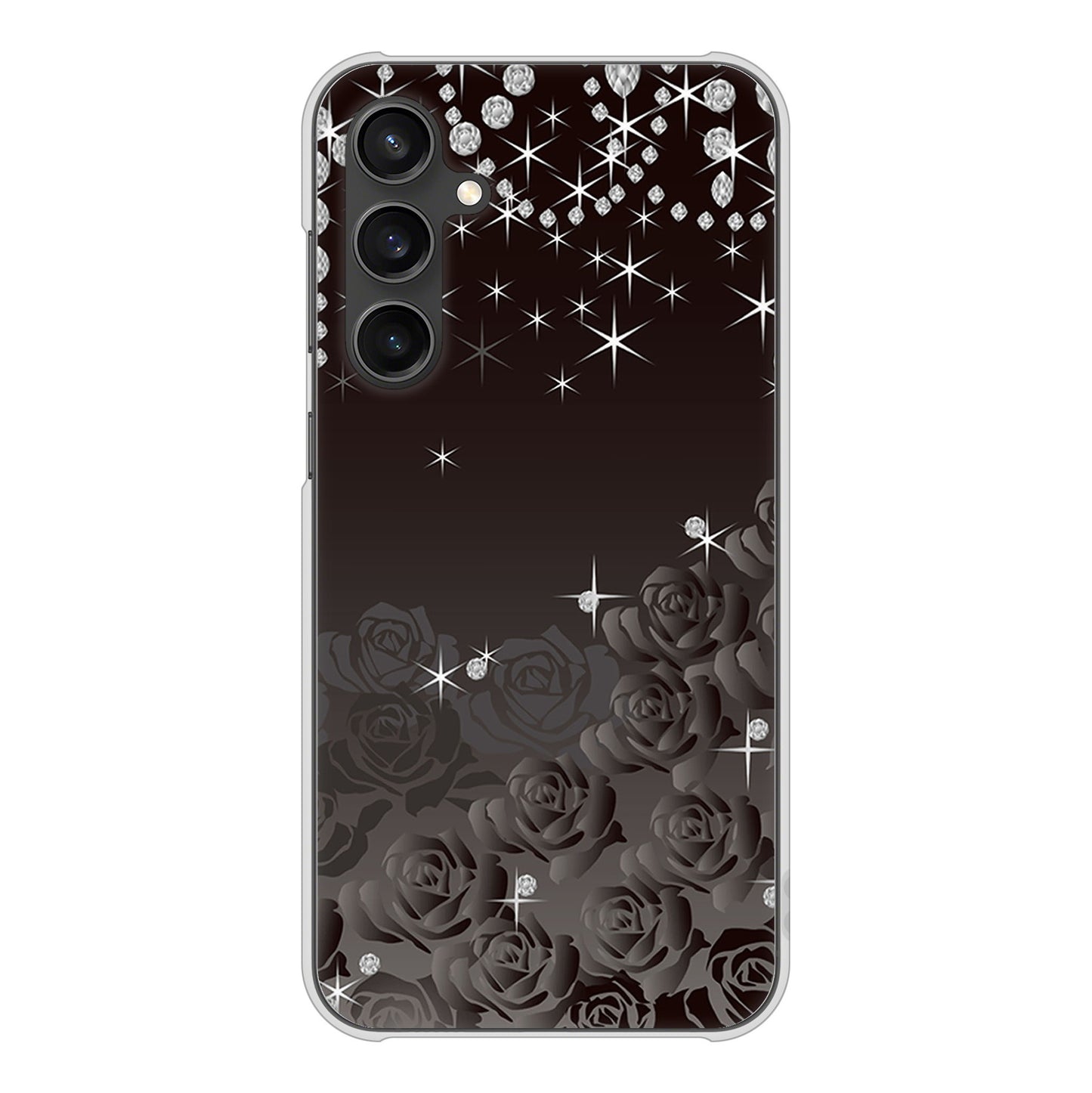 Galaxy S23 FE SCG24 au 高画質仕上げ 背面印刷 ハードケースロマンチックなバラ