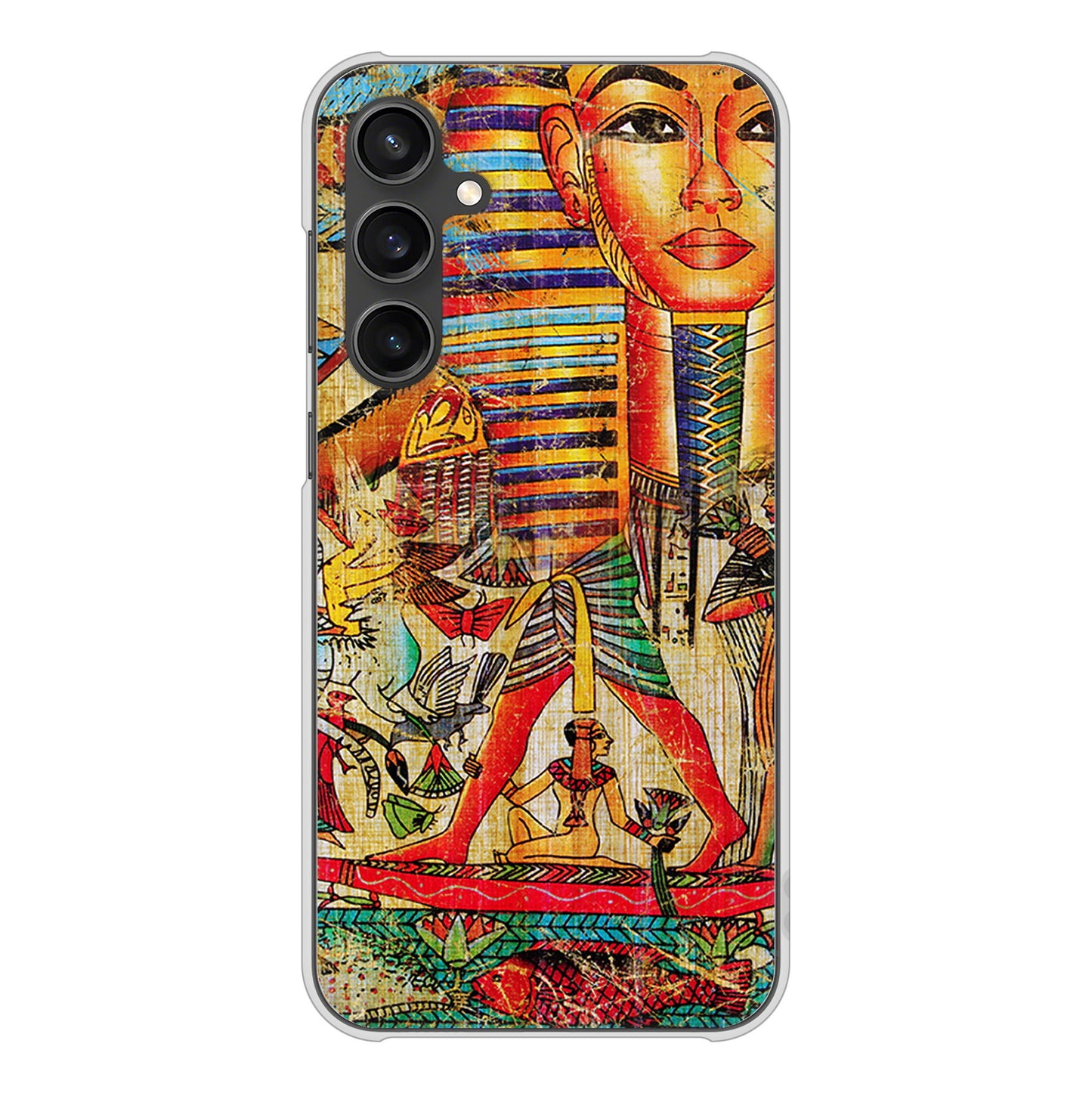 Galaxy S23 FE SCG24 au 高画質仕上げ 背面印刷 ハードケース 【329 ナイル ツタンカーメン】