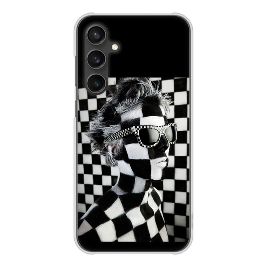 Galaxy S23 FE SCG24 au 高画質仕上げ 背面印刷 ハードケース 【357 bk&wh】