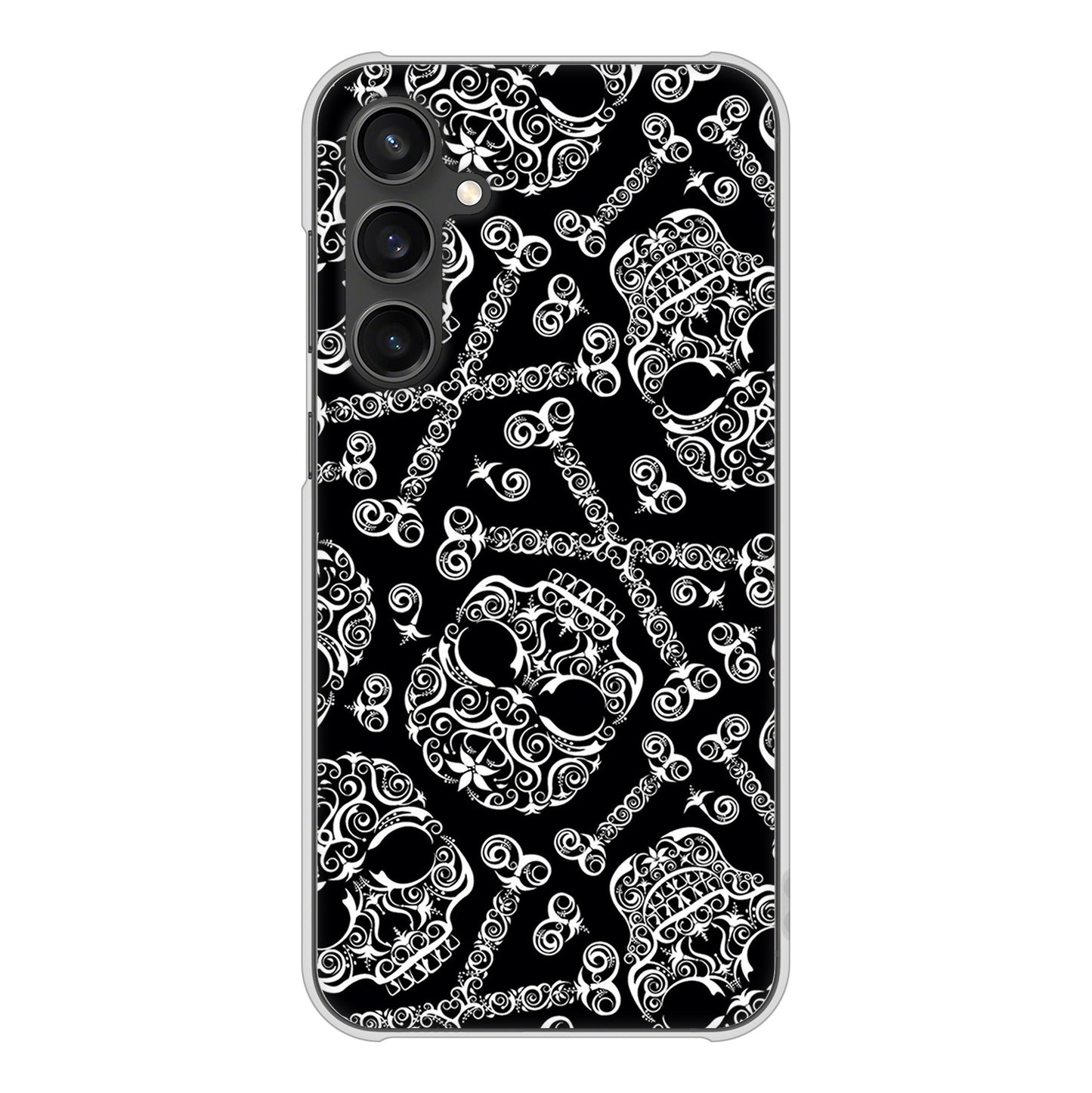 Galaxy S23 FE SCG24 au 高画質仕上げ 背面印刷 ハードケース 【363 ドクロの刺青】