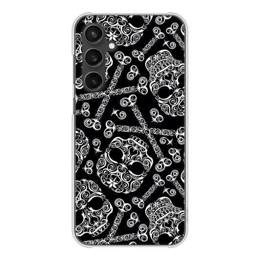 Galaxy S23 FE SCG24 au 高画質仕上げ 背面印刷 ハードケース 【363 ドクロの刺青】