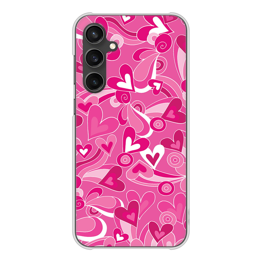 Galaxy S23 FE SCG24 au 高画質仕上げ 背面印刷 ハードケースプリティハート