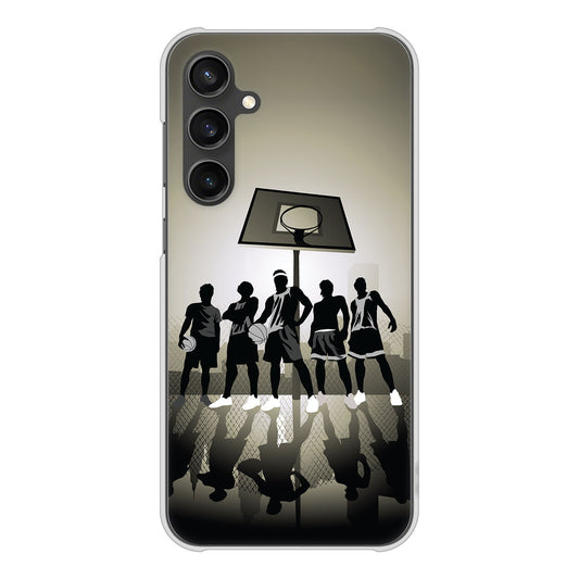 Galaxy S23 FE SCG24 au 高画質仕上げ 背面印刷 ハードケース 【389 クールバスケ】