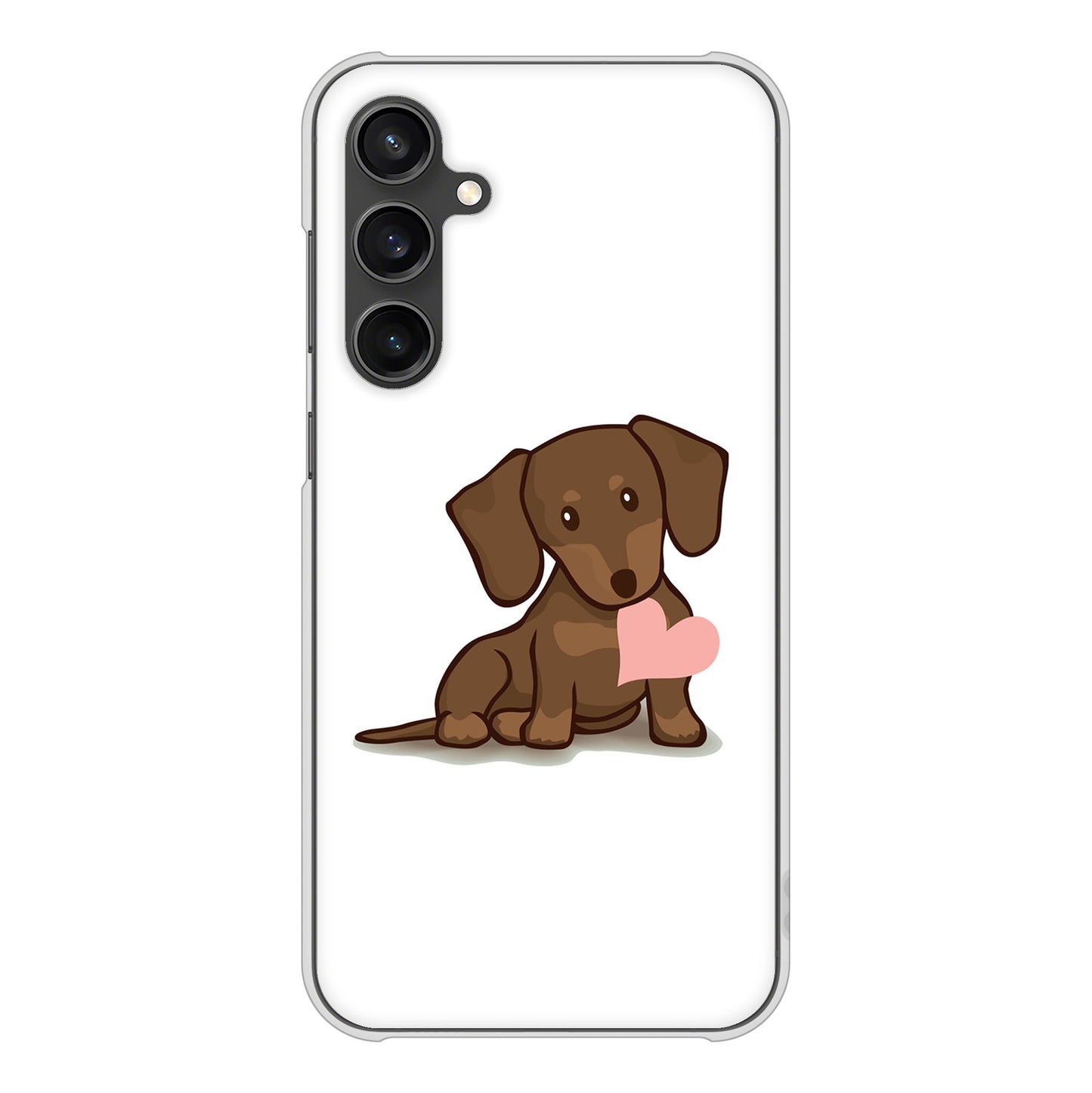 Galaxy S23 FE SCG24 au 高画質仕上げ 背面印刷 ハードケース 【394 I love ダックス】