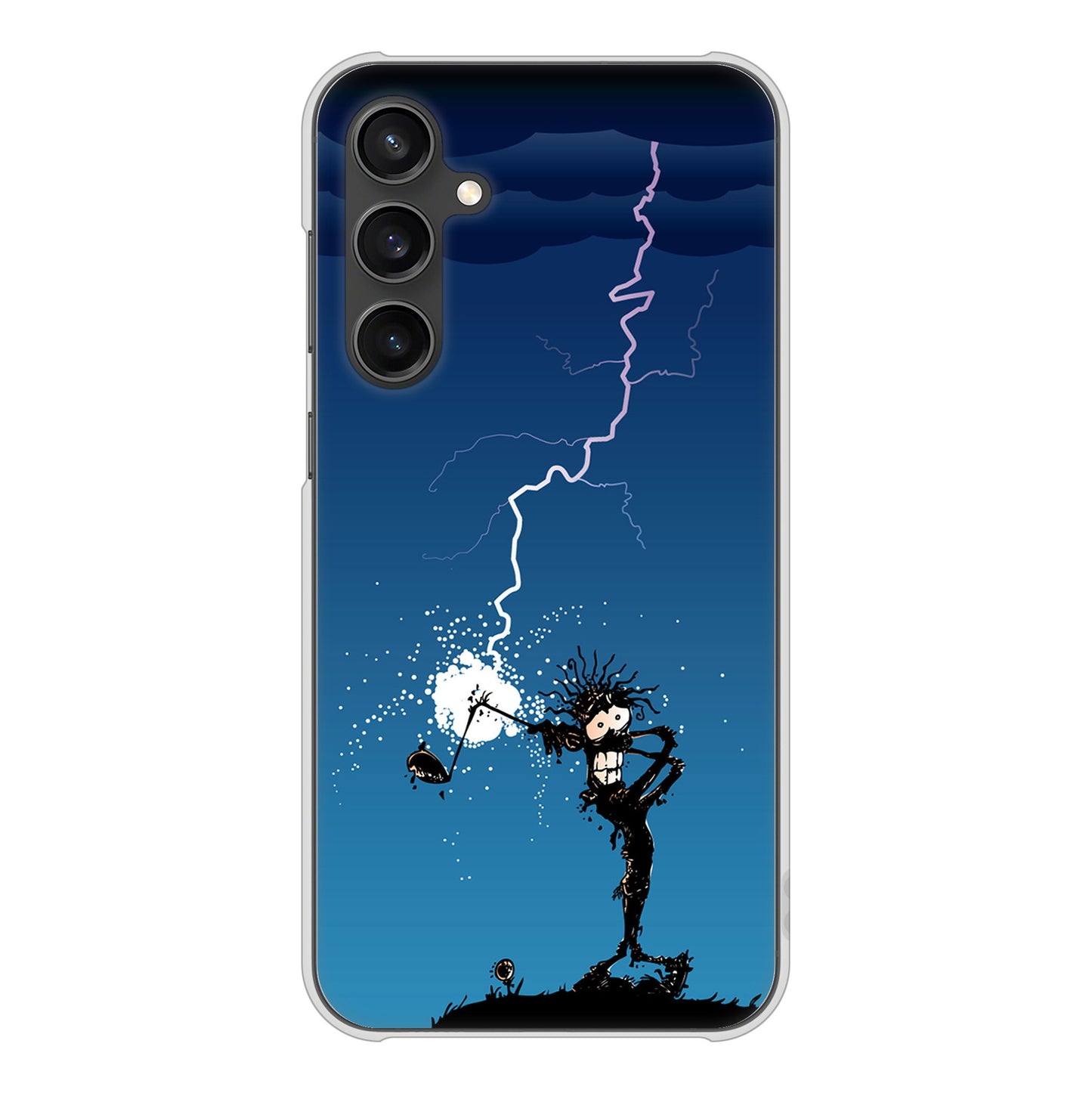 Galaxy S23 FE SCG24 au 高画質仕上げ 背面印刷 ハードケース 【417 ゴルファーの苦難】