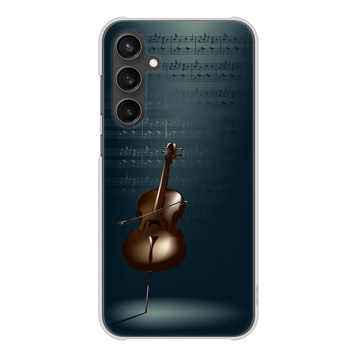 Galaxy S23 FE SCG24 au 高画質仕上げ 背面印刷 ハードケース 【441 楽譜】