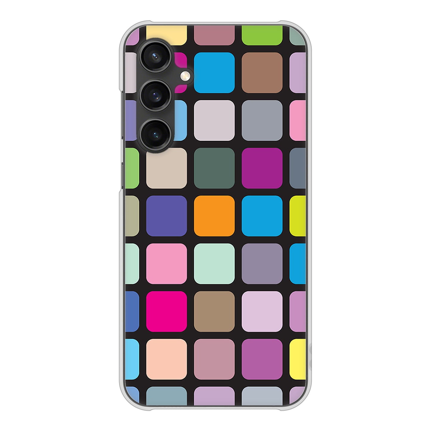 Galaxy S23 FE SCG24 au 高画質仕上げ 背面印刷 ハードケース 【509 カラースクエア】