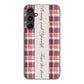 Galaxy S23 FE SCG24 au 高画質仕上げ 背面印刷 ハードケースピンクチェック