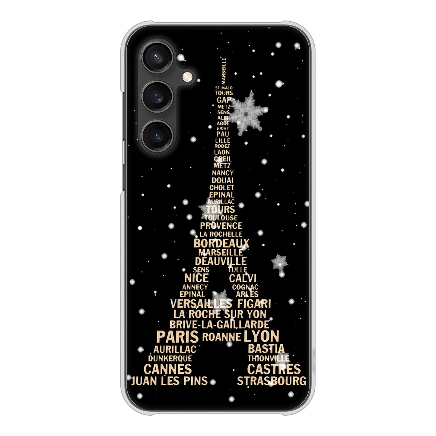 Galaxy S23 FE SCG24 au 高画質仕上げ 背面印刷 ハードケースエッフェル塔