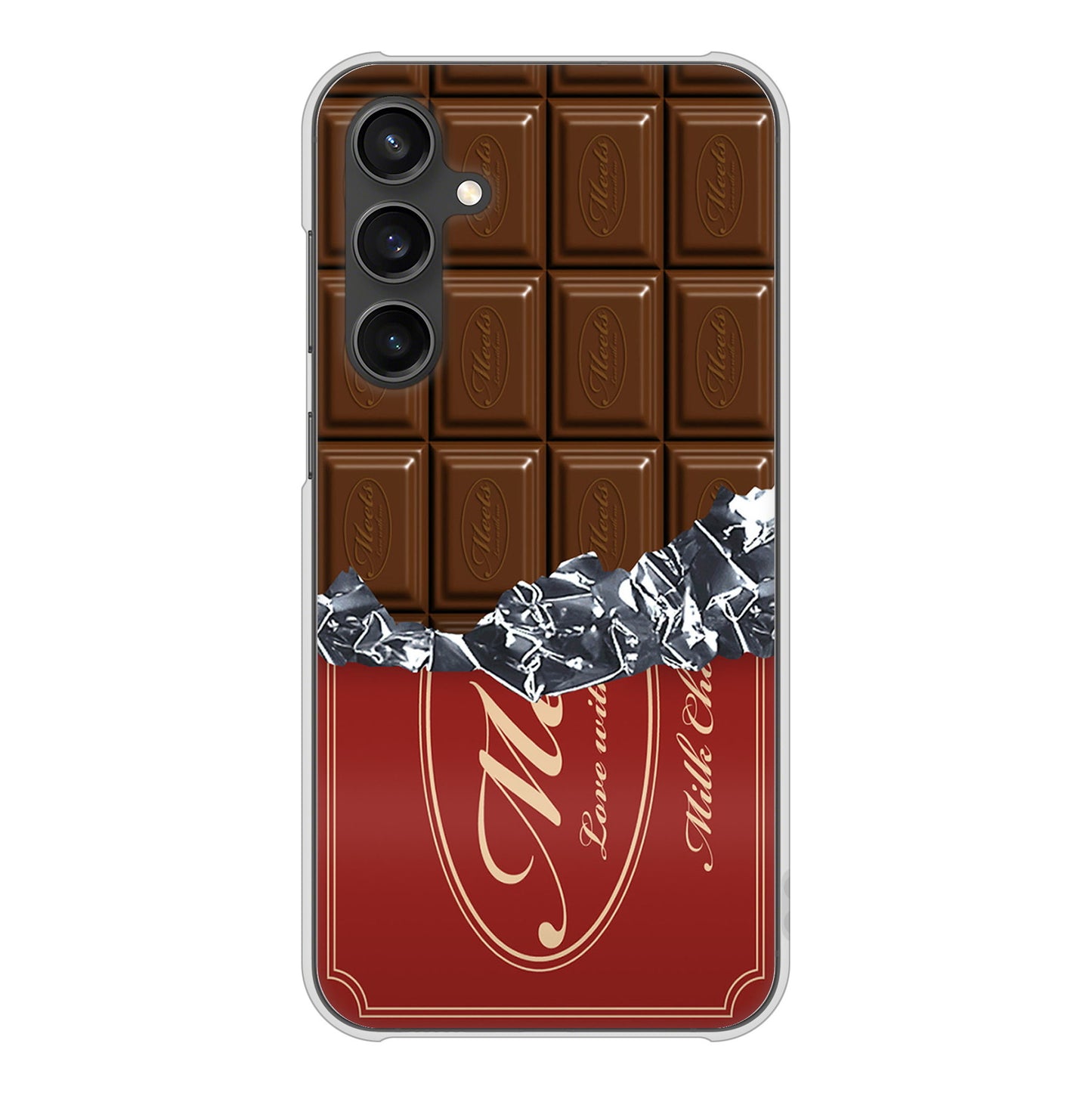 Galaxy S23 FE SCG24 au 高画質仕上げ 背面印刷 ハードケース板チョコ