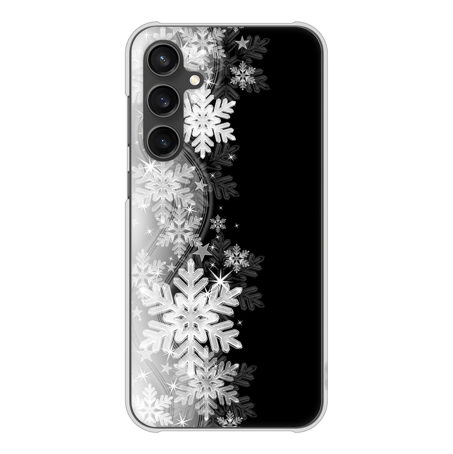 Galaxy S23 FE SCG24 au 高画質仕上げ 背面印刷 ハードケース 【603 白銀と闇】