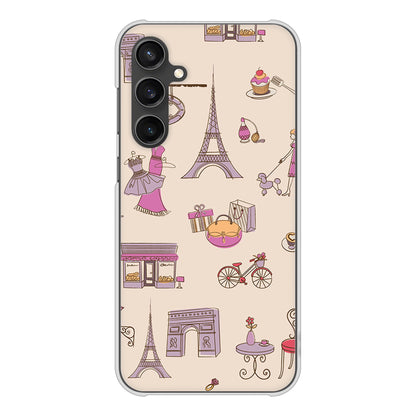 Galaxy S23 FE SCG24 au 高画質仕上げ 背面印刷 ハードケースLOVE フランス