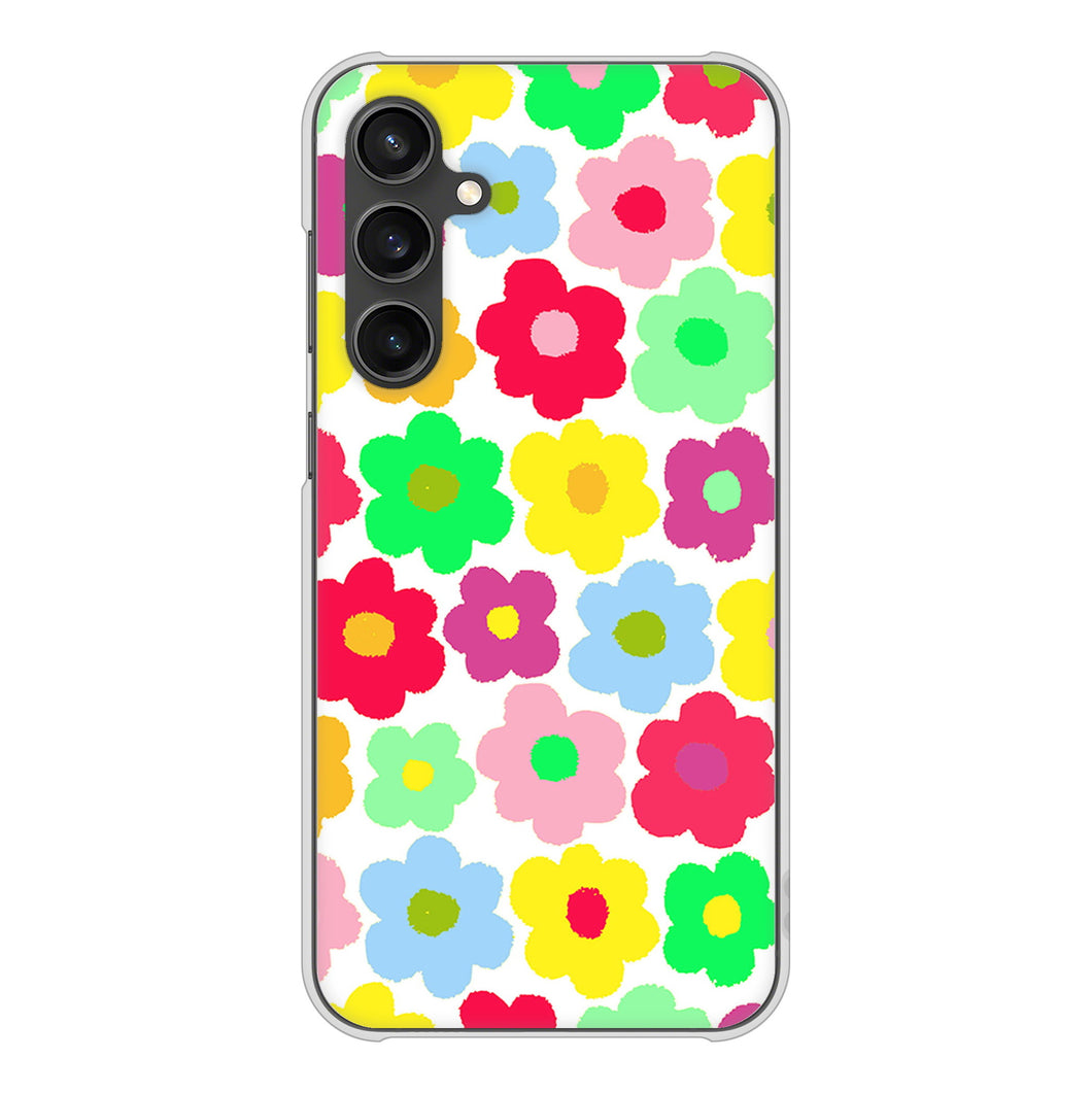 Galaxy S23 FE SCG24 au 高画質仕上げ 背面印刷 ハードケースルーズフラワー