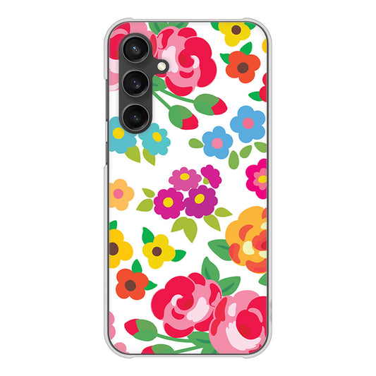 Galaxy S23 FE SCG24 au 高画質仕上げ 背面印刷 ハードケース 【776 5月のフラワーガーデン】
