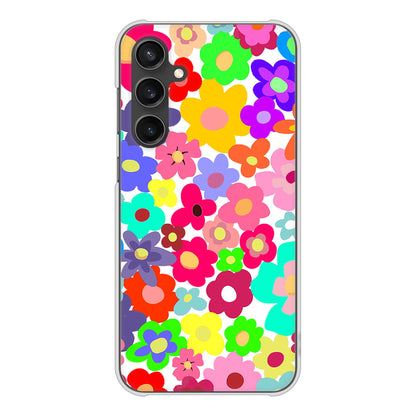 Galaxy S23 FE SCG24 au 高画質仕上げ 背面印刷 ハードケースルーズフラワー