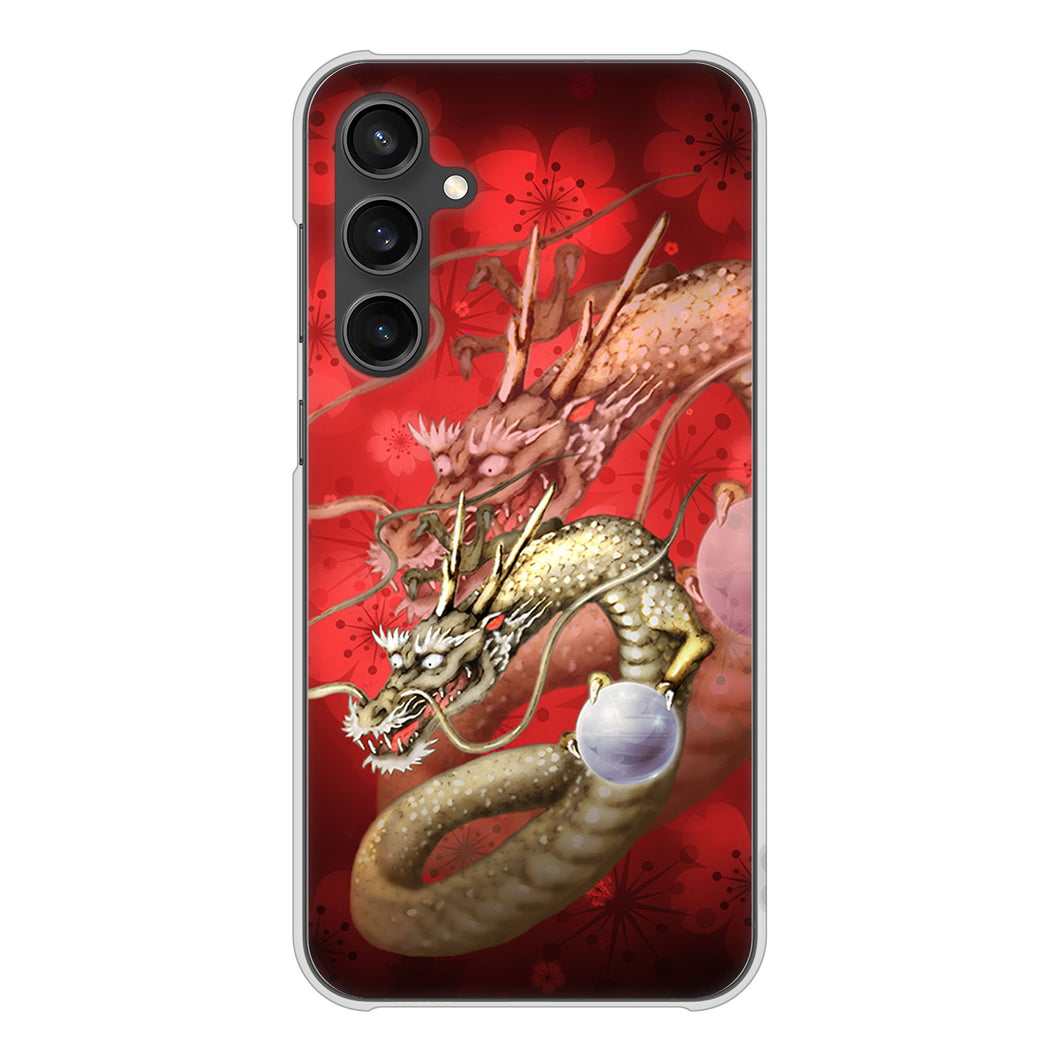 Galaxy S23 FE SCG24 au 高画質仕上げ 背面印刷 ハードケース龍